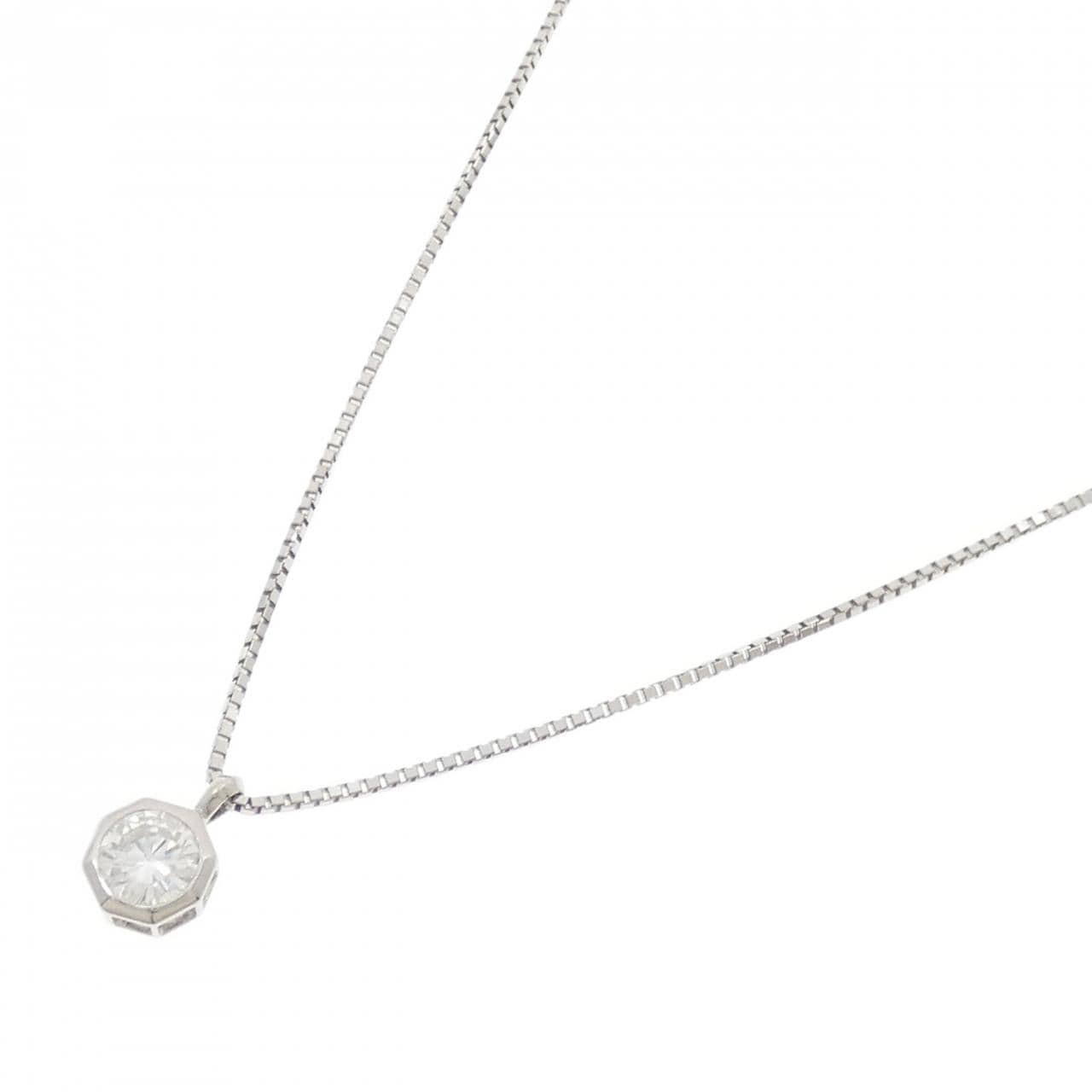 PT900/PT850 ソリティア ダイヤモンド ネックレス 0.627CT
