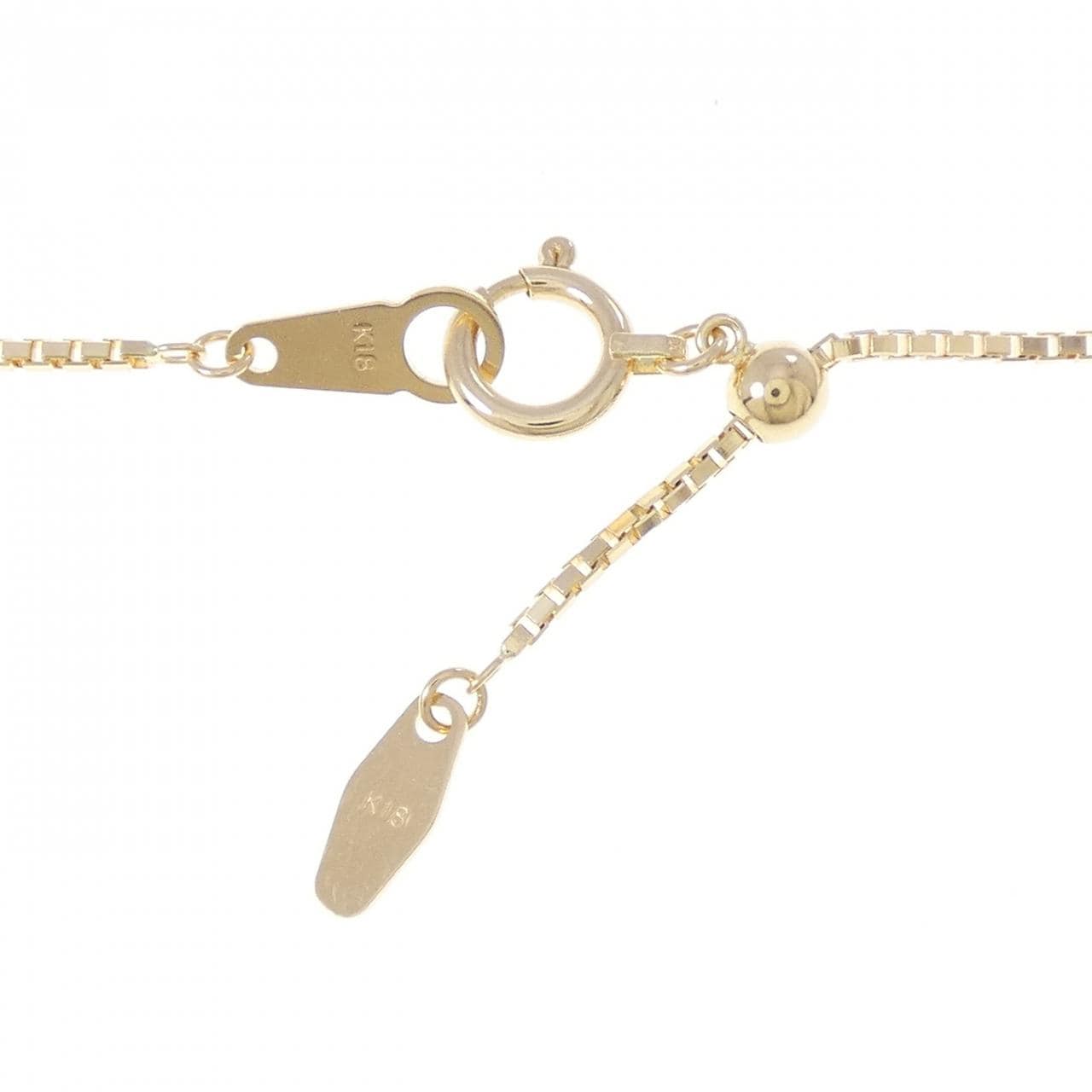 K18YG パヴェ ダイヤモンド ネックレス 2.08CT