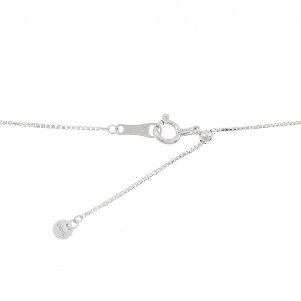 K18WG ハート ダイヤモンド ネックレス 0.50CT