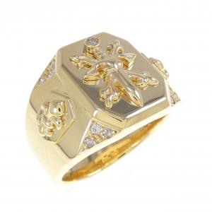 18KYG ダイヤモンド リング 0.14CT