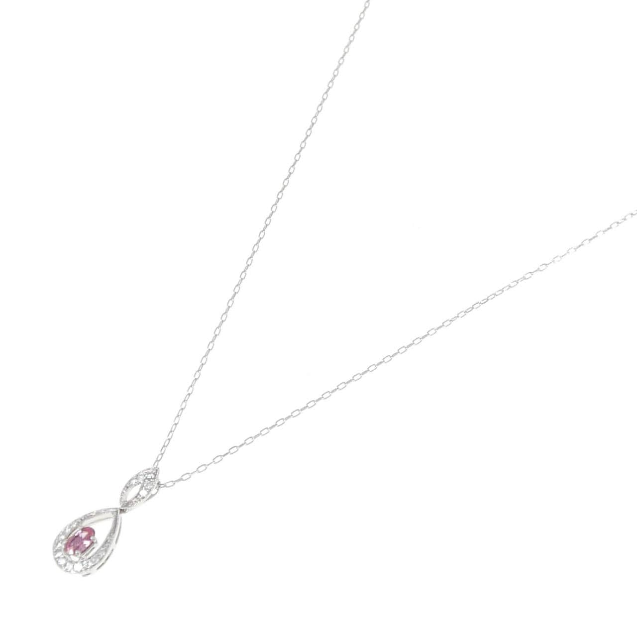 K18WG サファイヤ ネックレス 0.318CT