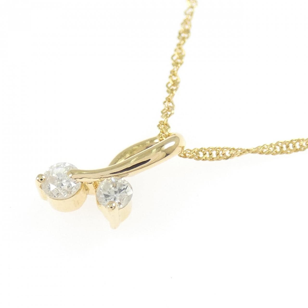 K18YG ダイヤモンド ネックレス 0.21CT