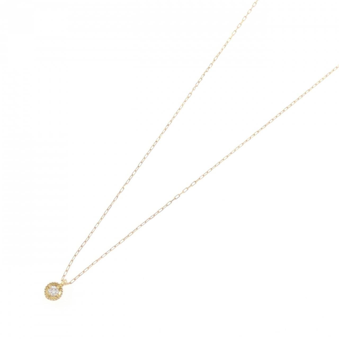 K18YG ダイヤモンド ネックレス 0.03CT