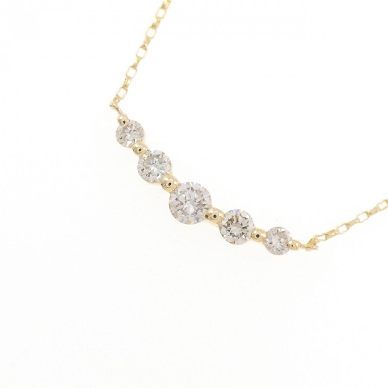 K18YG ダイヤモンド ネックレス 0.30CT
