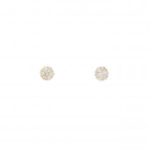 K18PG ダイヤモンド ピアス 0.20CT