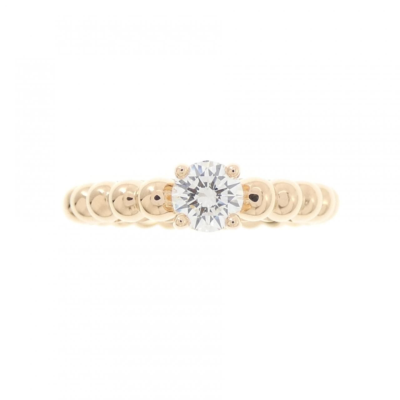 ヴァンクリーフ&アーペル ペルレ ソリティア リング 0.31CT D IF 3EXT