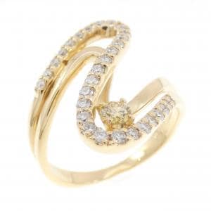 K18YG ダイヤモンド リング 0.103CT