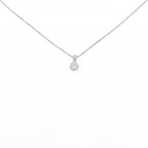 PT ソリティア ダイヤモンド ネックレス 0.13CT
