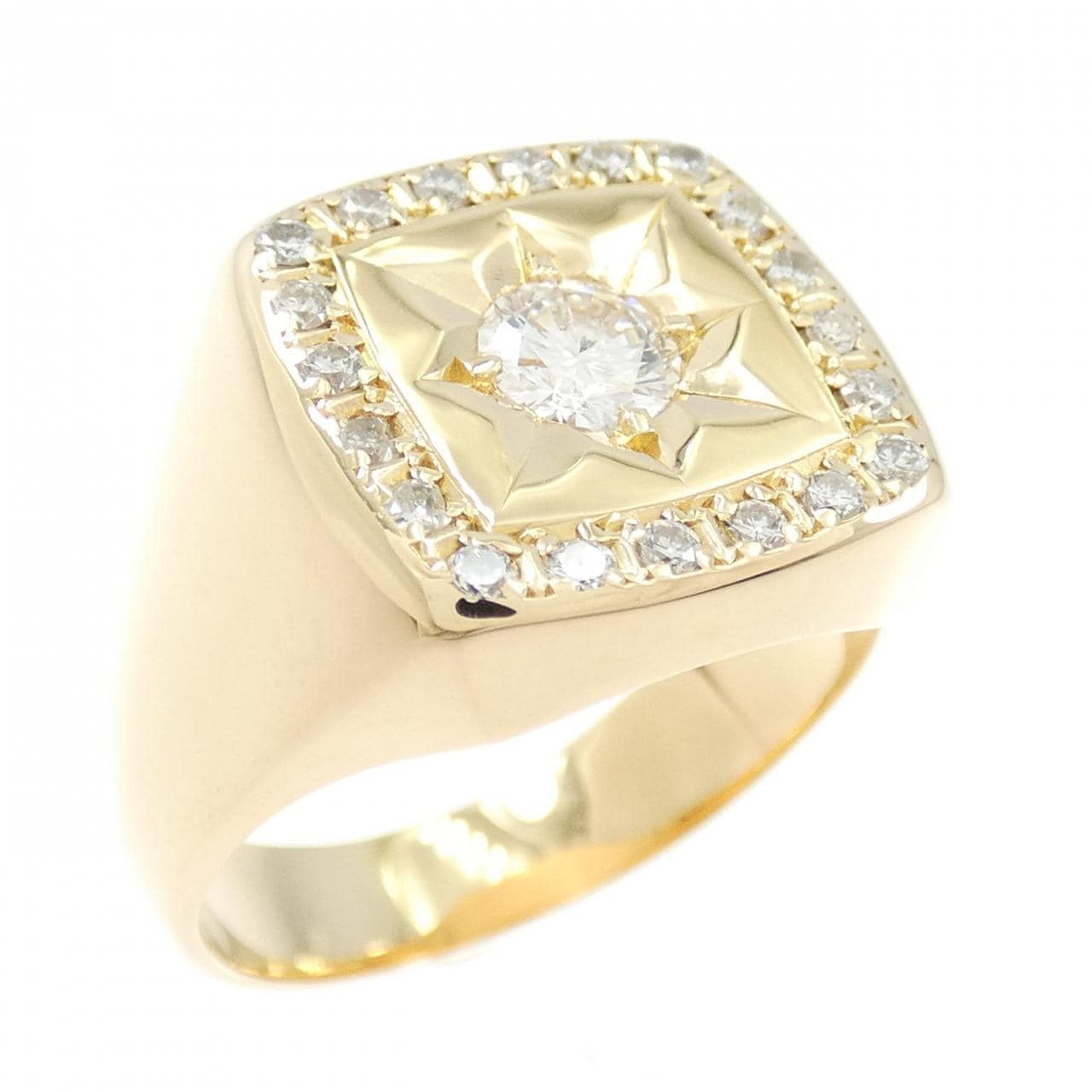 K18YG ダイヤモンド リング 0.33CT