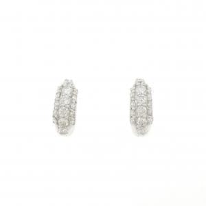 K18WG ダイヤモンド ピアス 0.44CT