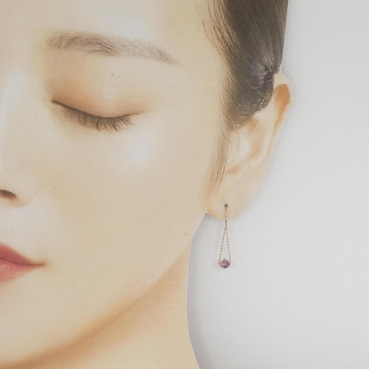 K18PG キュービック ピアス