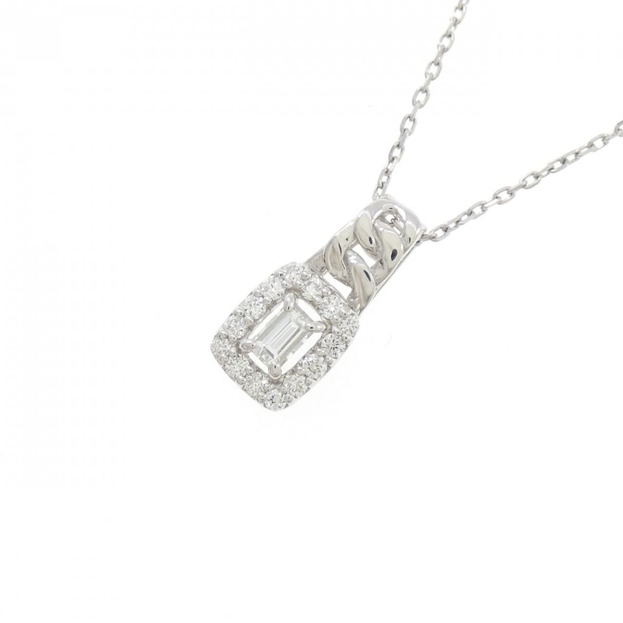 【新品】PT900/PT850 ダイヤモンド ネックレス 0.15CT