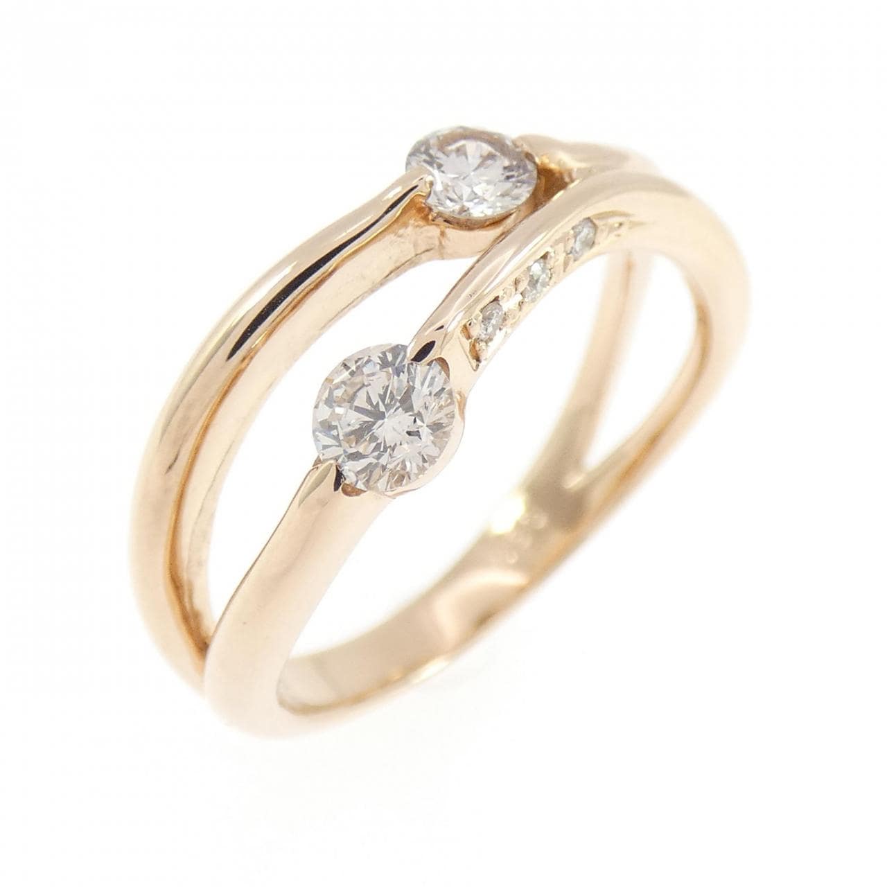 K18PG ダイヤモンド リング 0.35CT