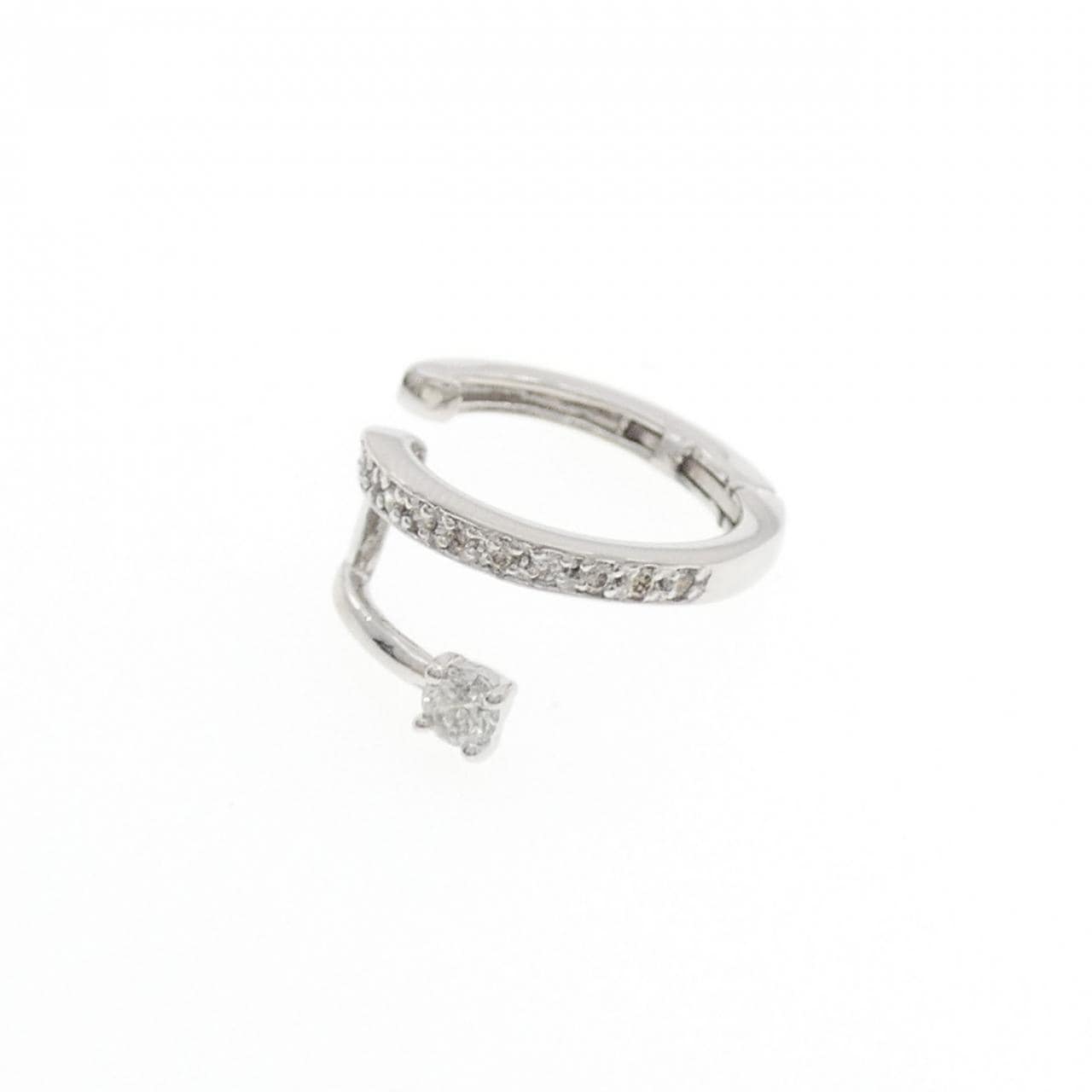 PT900 ダイヤモンド イヤーカフ 0.20CT 片耳