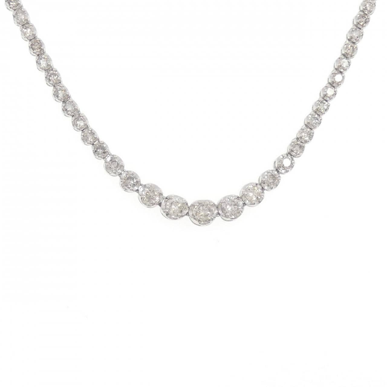 PT1000/PT850 ダイヤモンド ネックレス 5.00CT