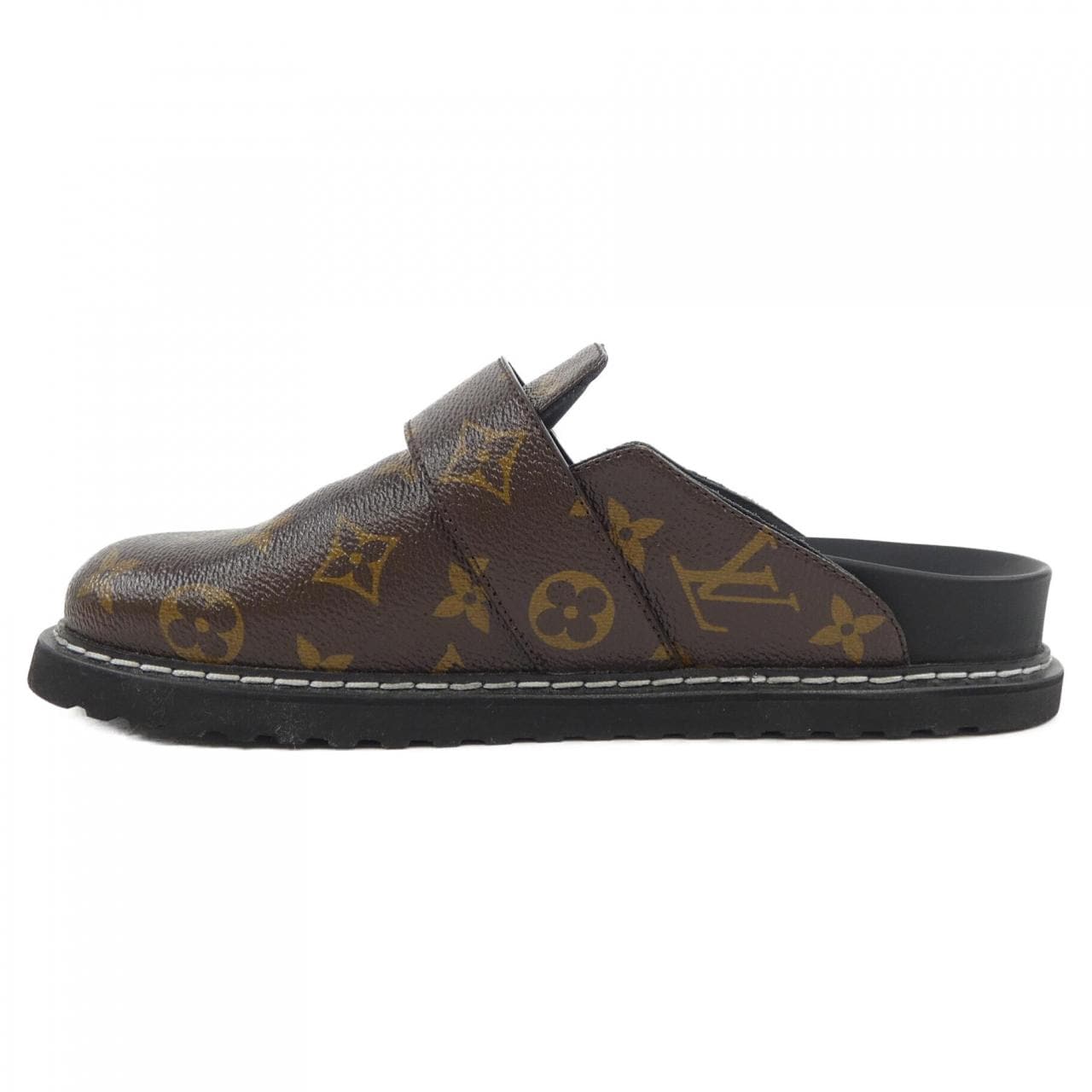 ルイヴィトン LOUIS VUITTON パテントモノグラムキャンパス LV コージーライン サンダル