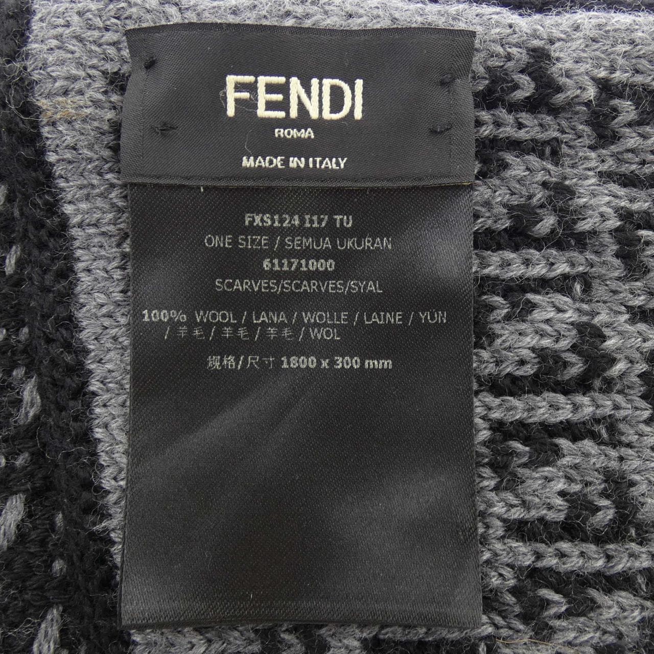フェンディ FENDI FXS124 I17 MUFFLER