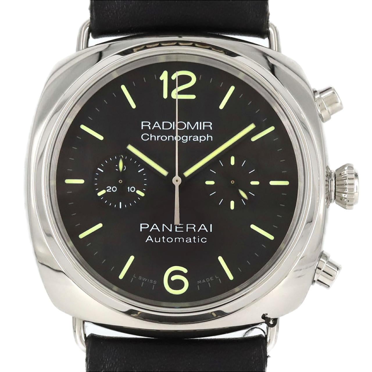 【ノーメンテナンス還元価格】パネライ ラジオミールクロノグラフ PAM00369 SS 自動巻