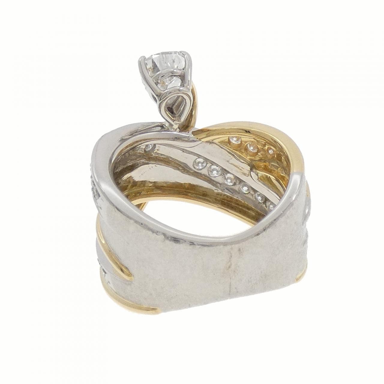 PT900/K18YG ダイヤモンド リング 0.73CT