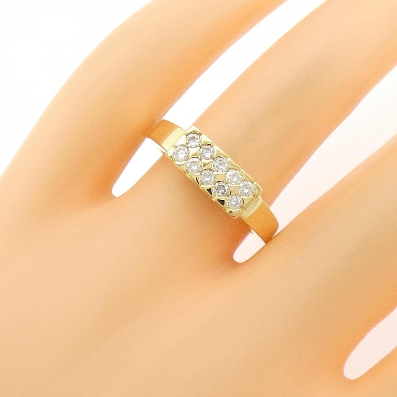 K18YG ダイヤモンド リング 0.30CT