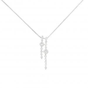 K18WG ダイヤモンド ネックレス 0.84CT