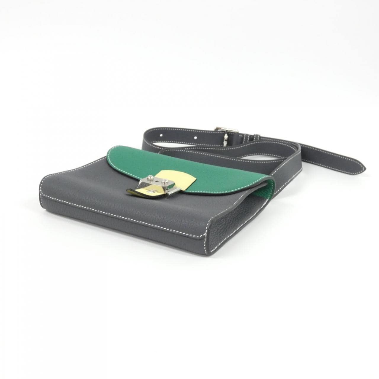 エルメス サック ア デペッシュ カラーブロック 21cm 085452CK ショルダーバッグ