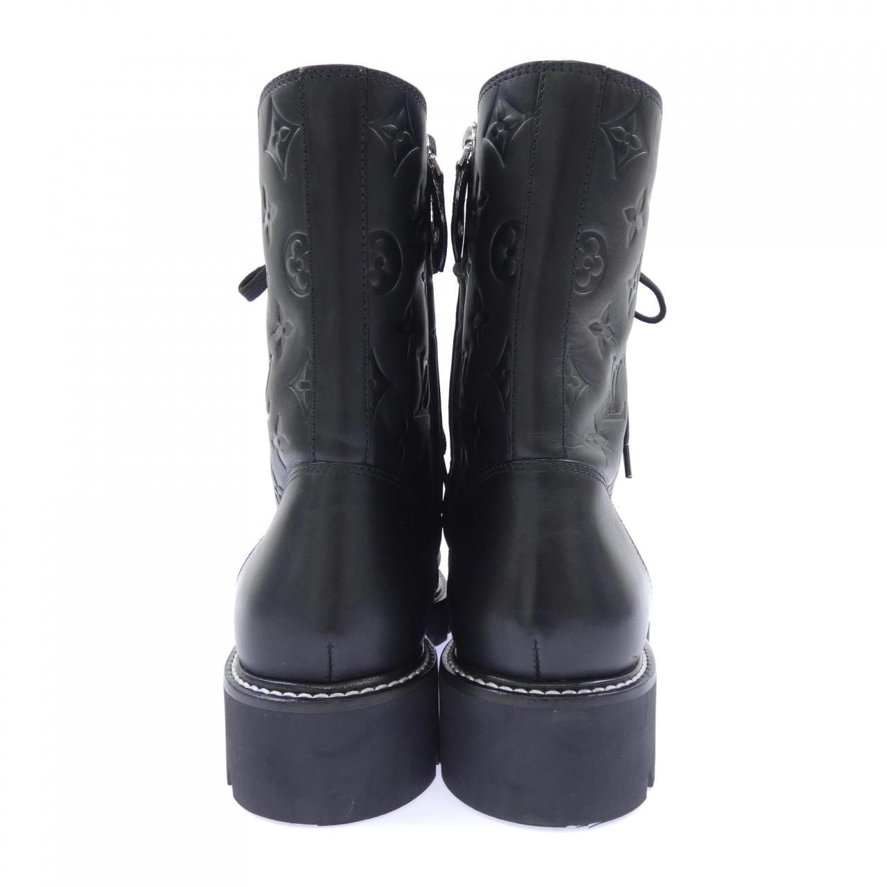 ルイヴィトン LOUIS VUITTON モノグラムパターンエンボス テリトリーライン アンクルブーツ ブーツ