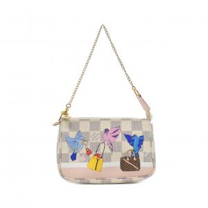 ルイヴィトン ダミエ アズール(ホリデイ) ミニ ポシェット アクセソワール N64451 アクセサリーポーチ