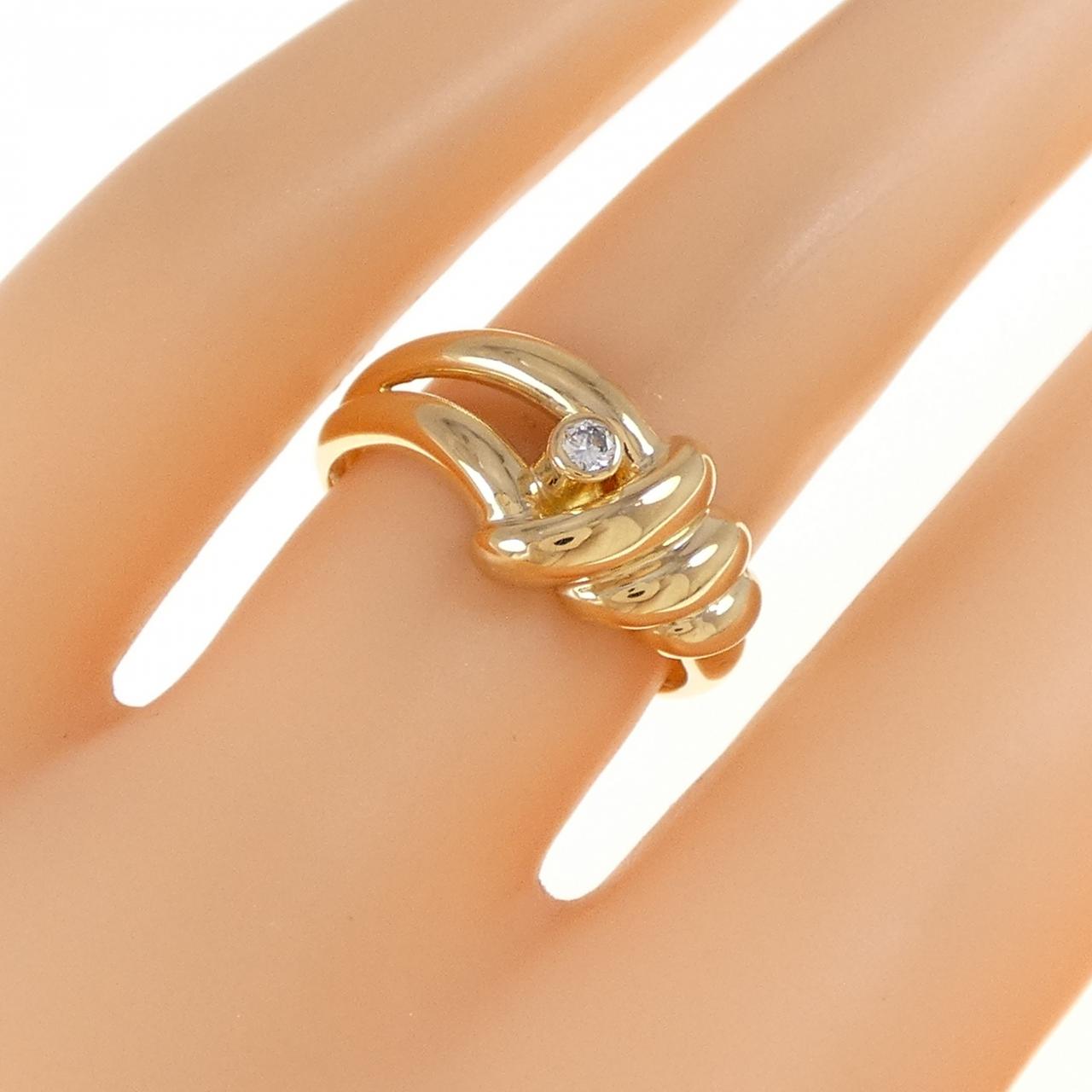 K18YG ダイヤモンド リング 0.04CT