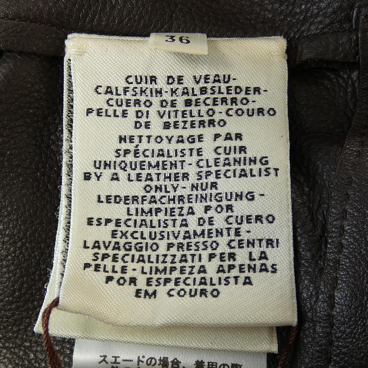 エルメス HERMES *16-7006 レザーコート