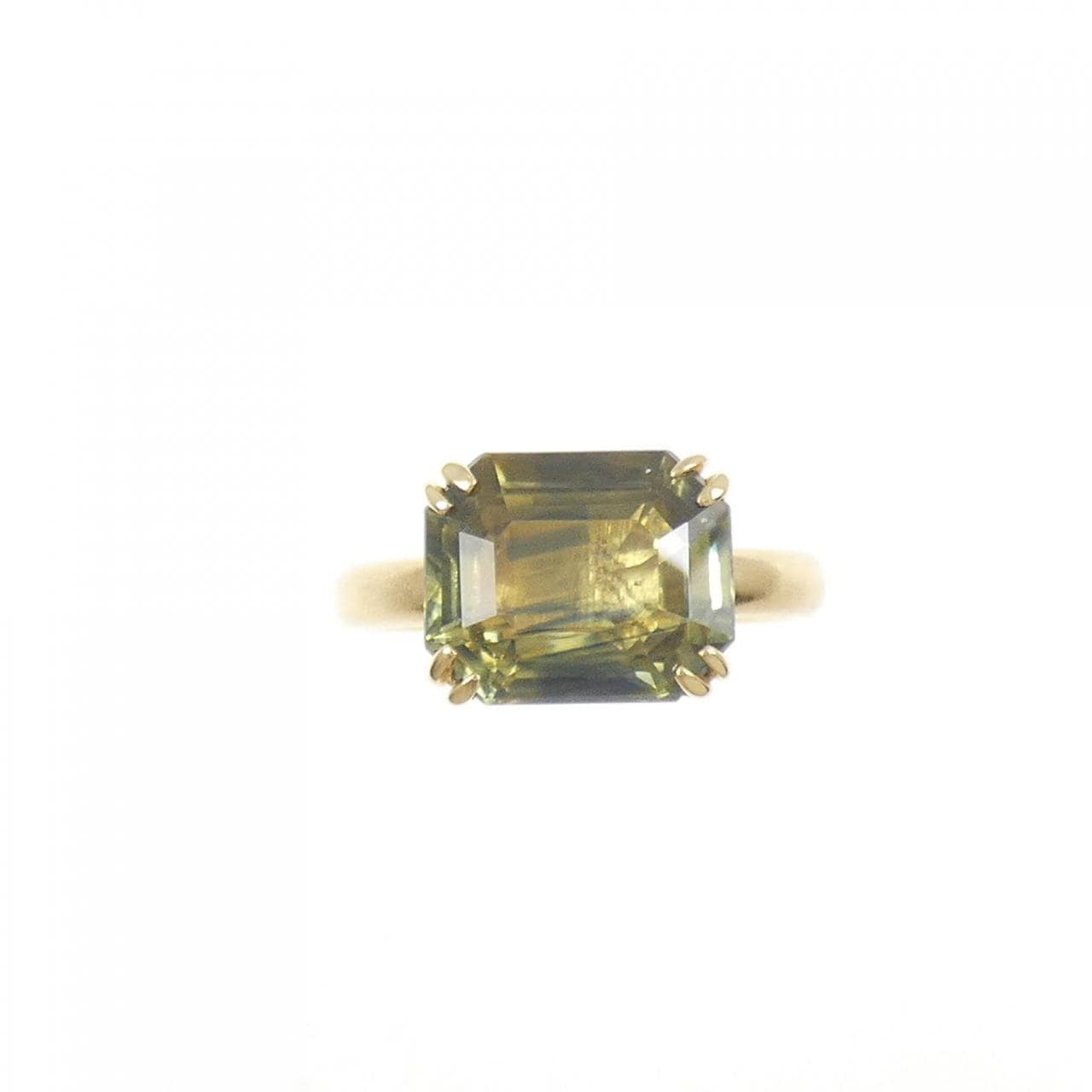 K18YG サファイヤ リング 5.66CT
