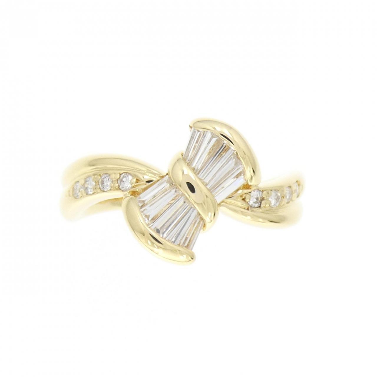 K18YG ダイヤモンド リング 0.47CT