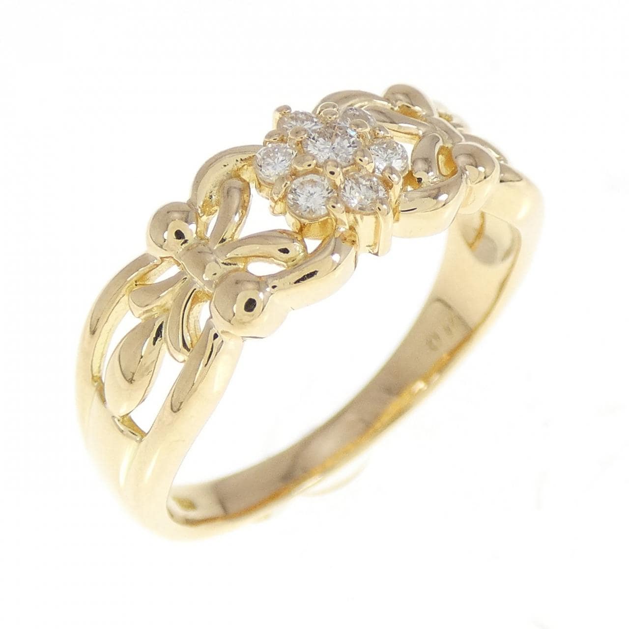K18YG ダイヤモンド リング 0.14CT