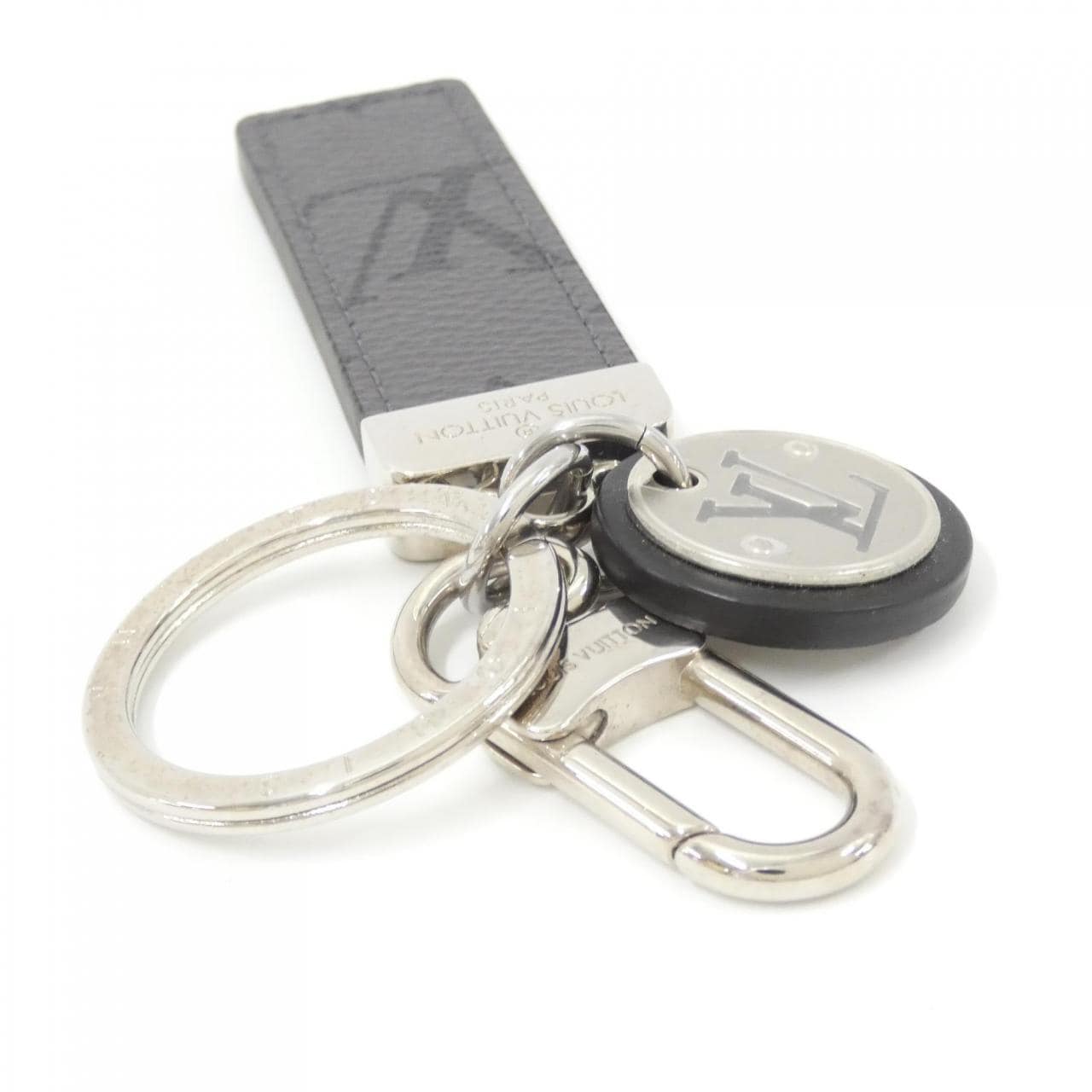 LOUIS VUITTON Monogram Eclipse Porto Cle Neo LV Club M69475 Qeelin