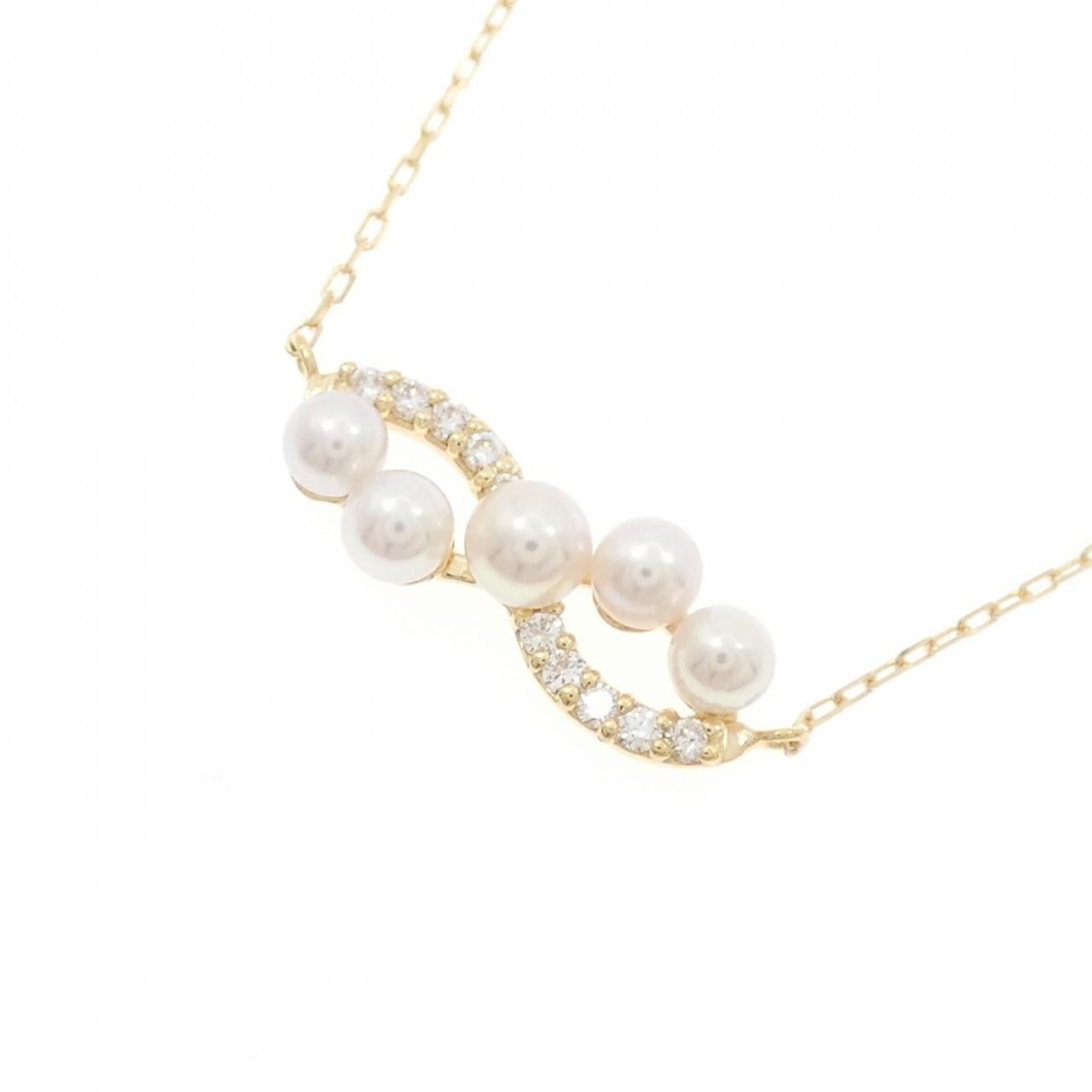 K18YG Akoya pearl necklace