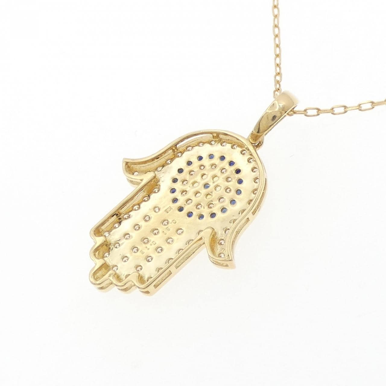 K18YG サファイヤ ネックレス 0.16CT
