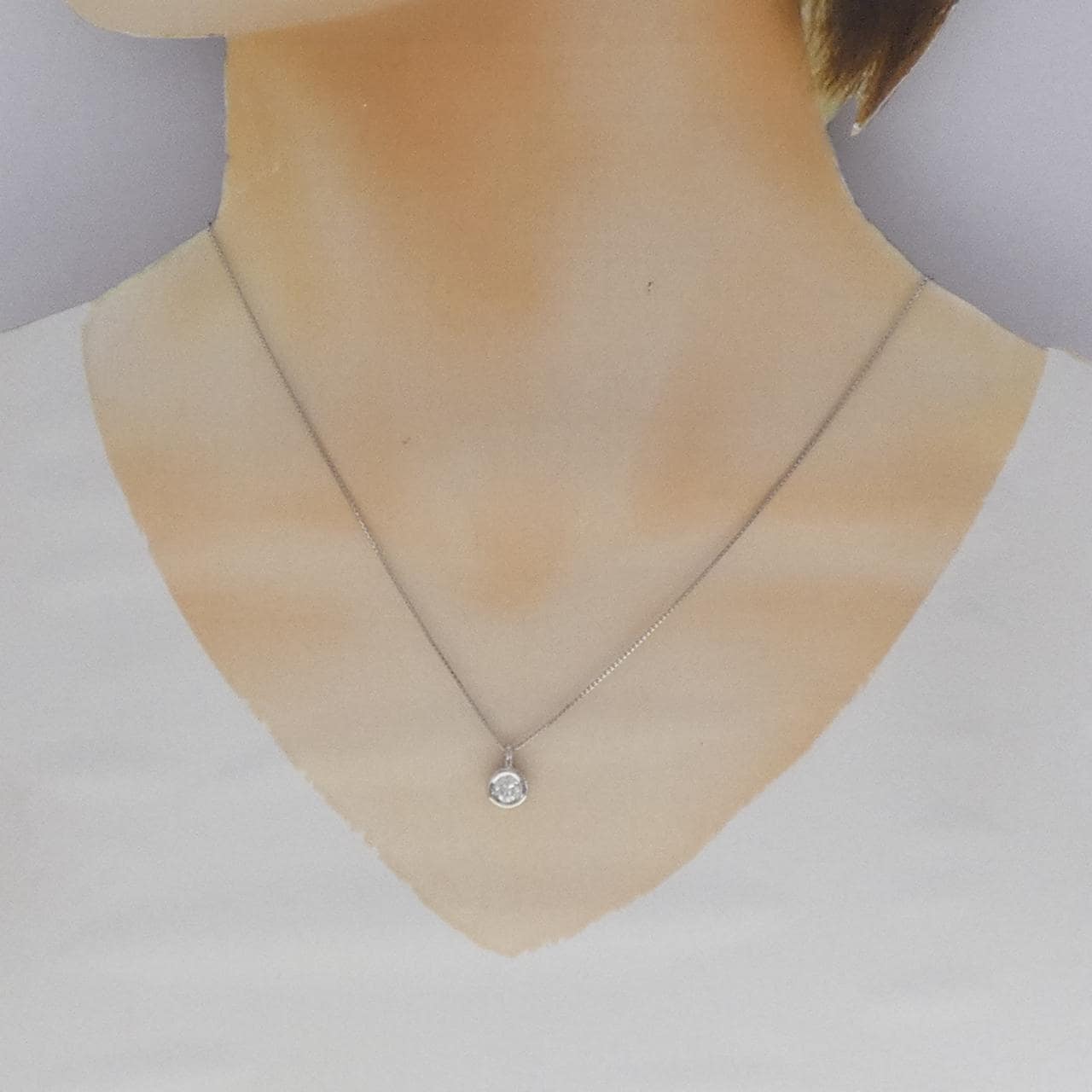 PT900/PT850 ダイヤモンド ネックレス 0.30CT