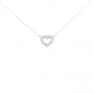 【新品】PT900 ハート ダイヤモンド ネックレス 0.10CT