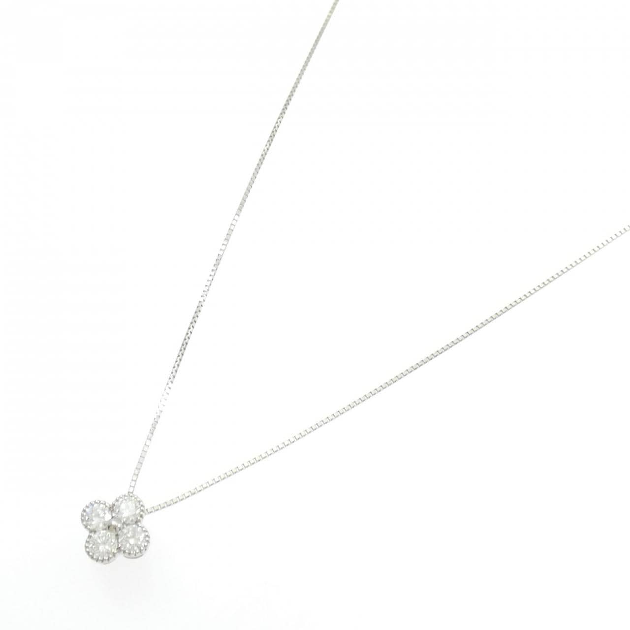 【新品】PT900/PT850 ダイヤモンド ネックレス 0.504CT E SI1 VG
