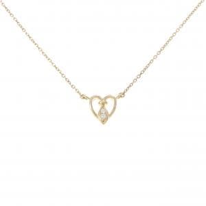 K18YG heart Diamond necklace