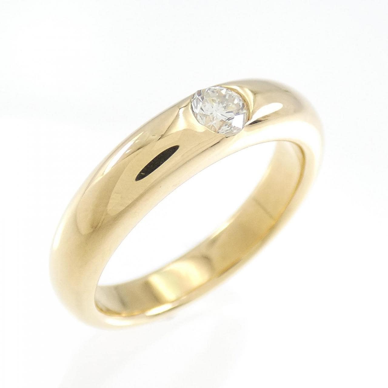 K18YG Solitaire Diamond Ring 0.21CT