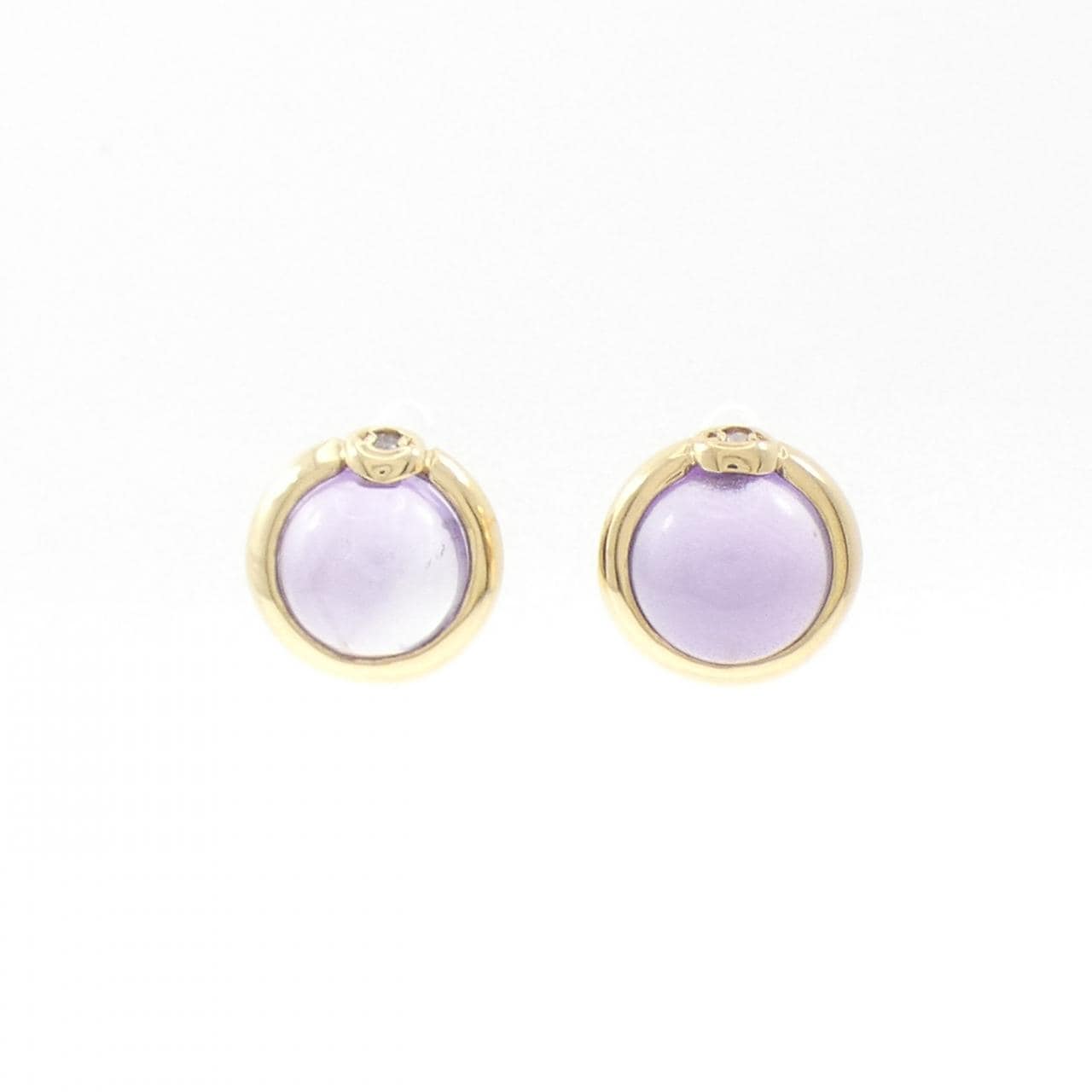 K18YG アメジスト ピアス