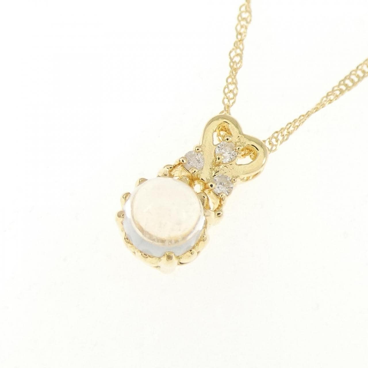 K18YG ムーンストーン ネックレス