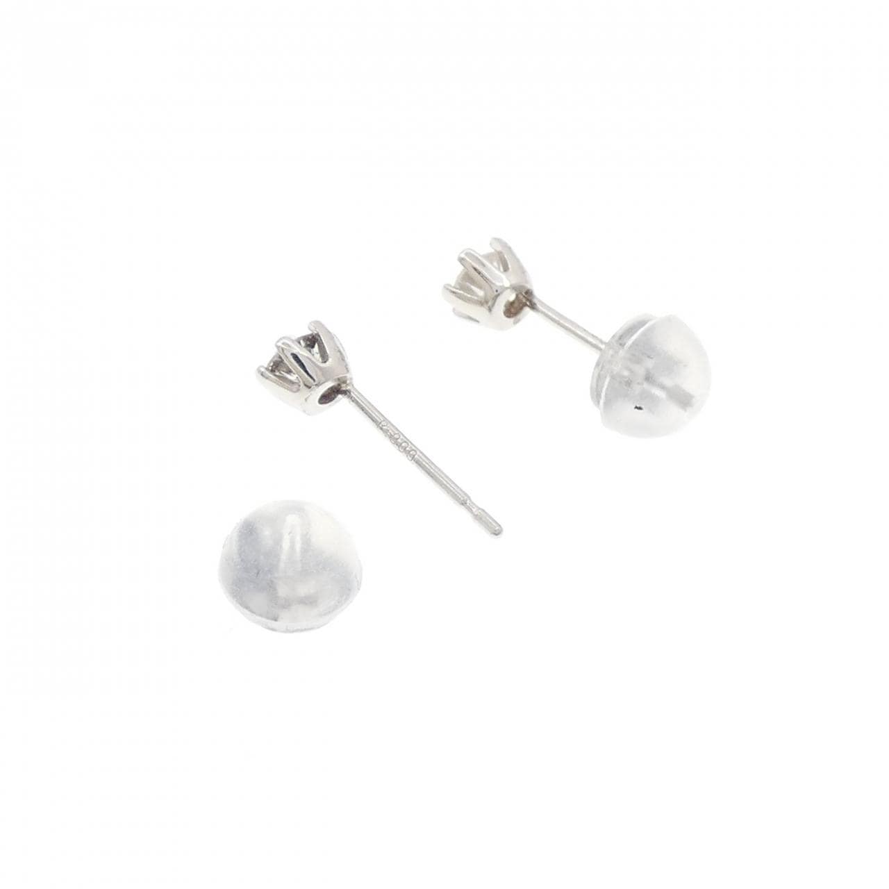 PT900 ソリティア ダイヤモンド ピアス 0.20CT