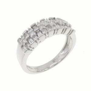 K18WG ダイヤモンド リング 0.66CT