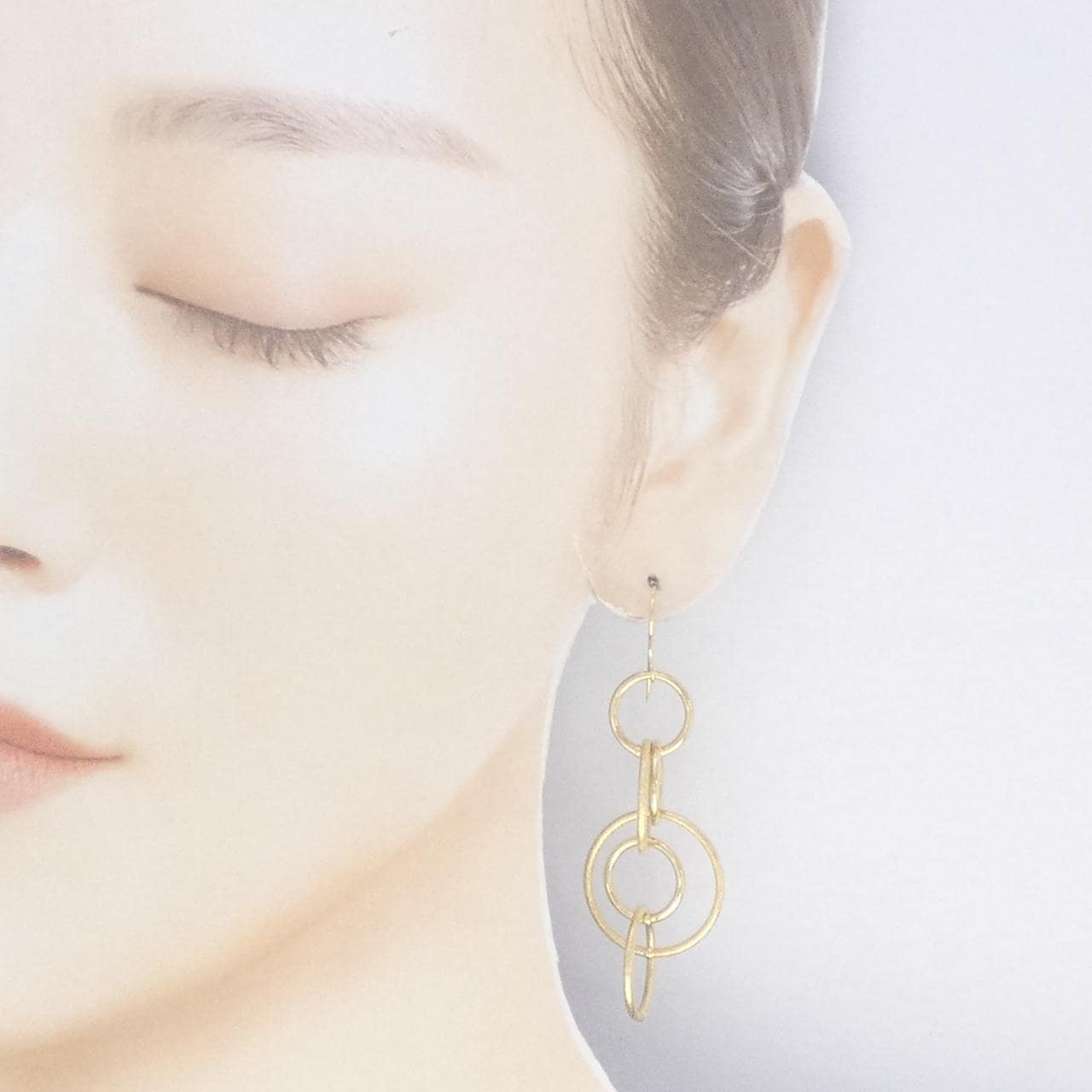 STAR JEWELRY K18YG earrings