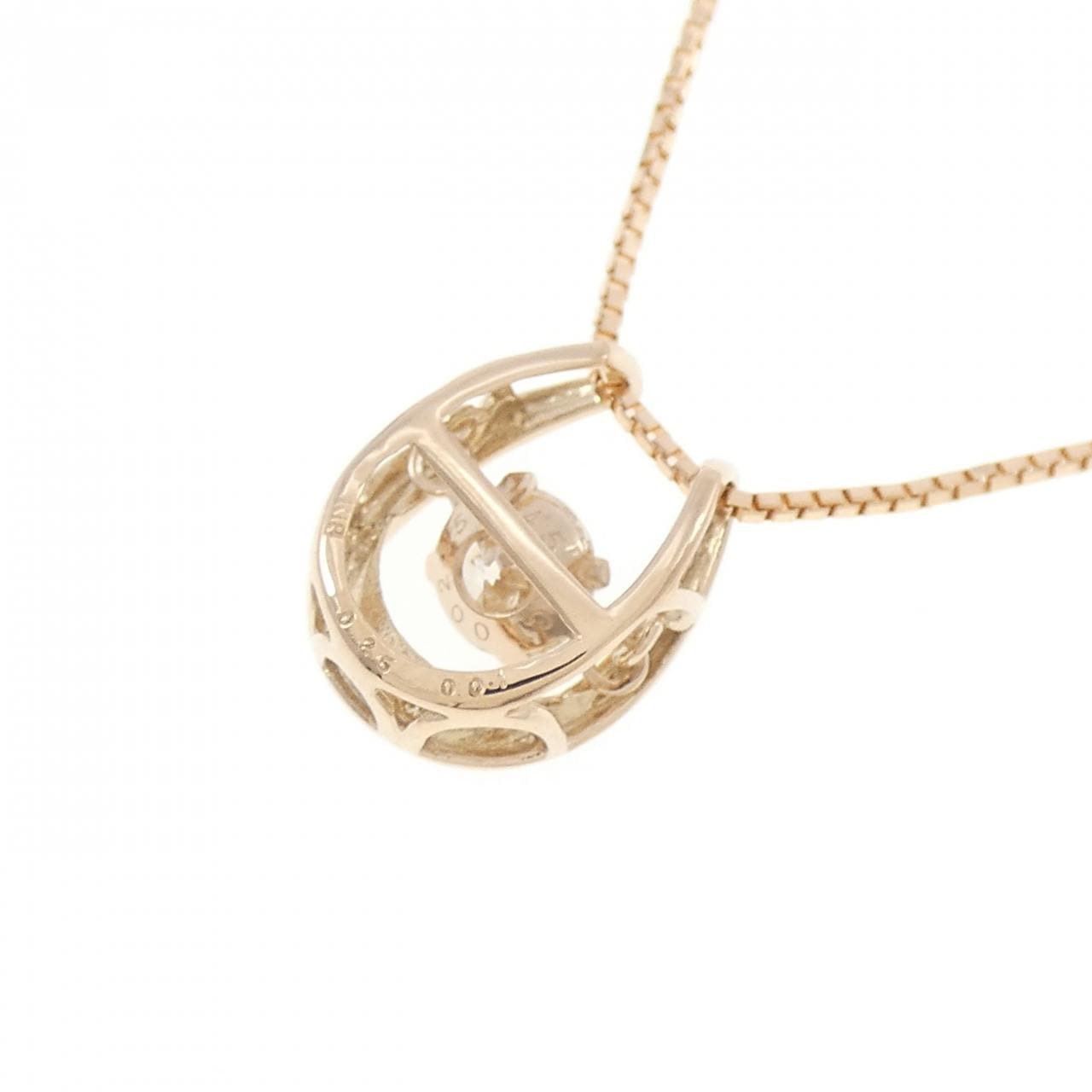 K18PG ダイヤモンド ネックレス 0.25CT