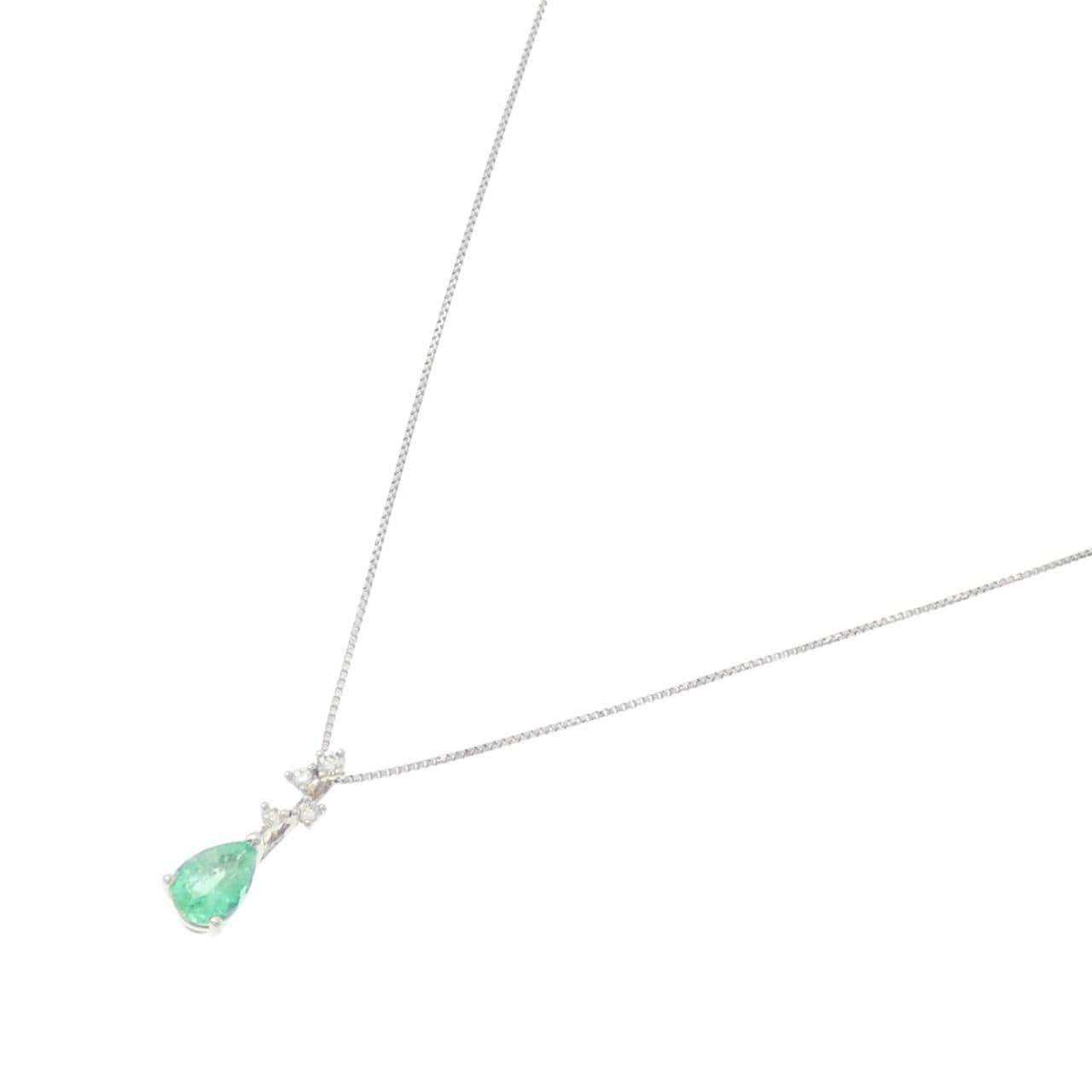 ジーエスティービー エメラルド ネックレス 0.40CT
