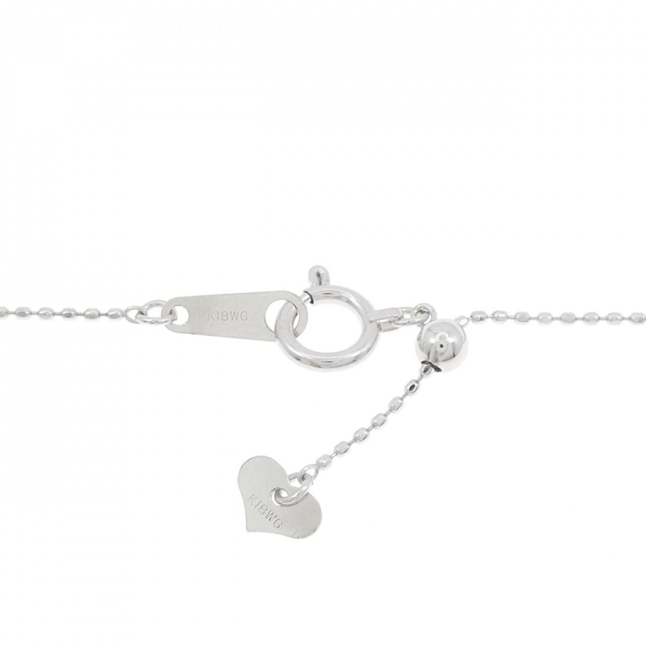 K18WG ダイヤモンド ネックレス 0.28CT