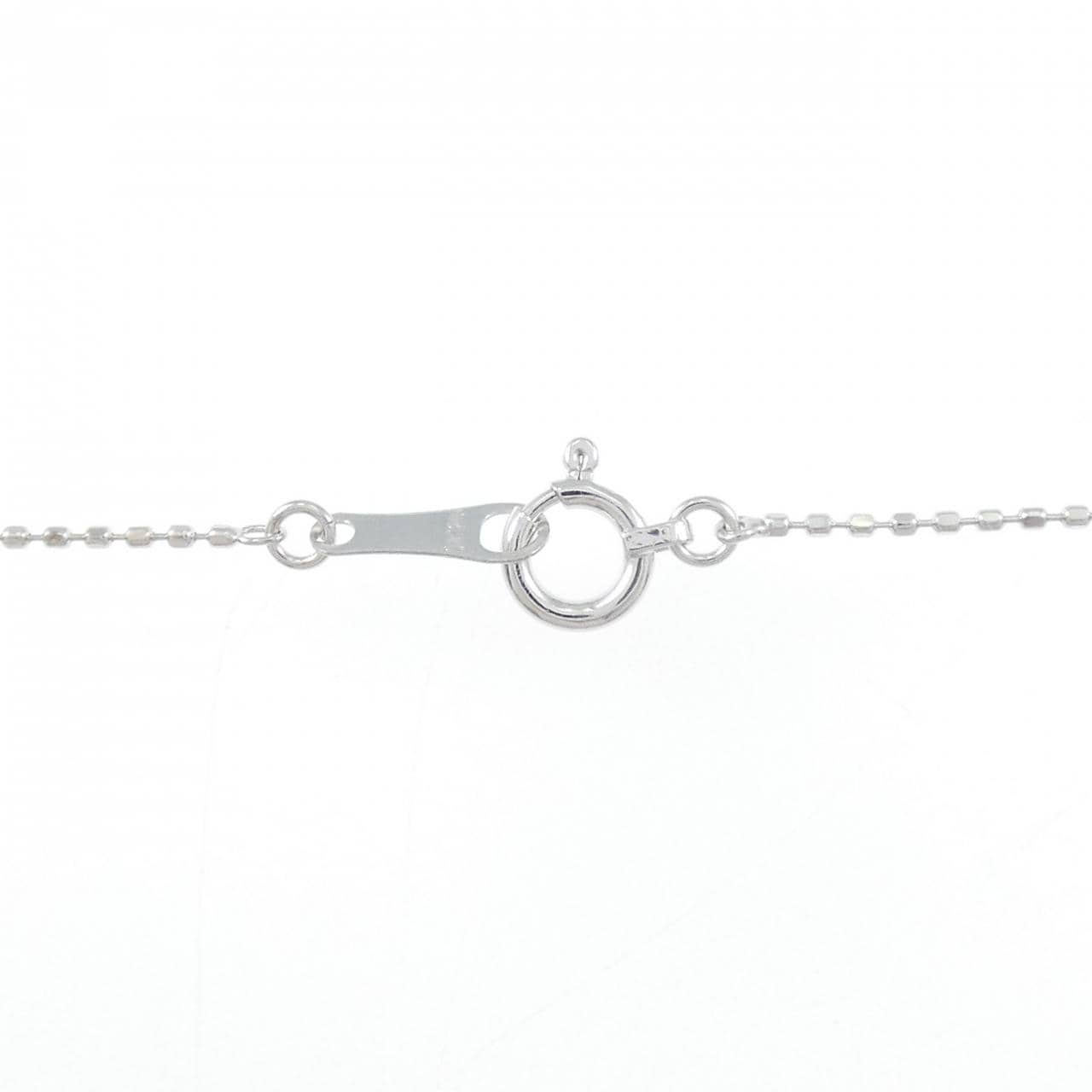 K18WG クロス ダイヤモンド ネックレス 0.03CT